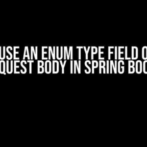 Can I Use an Enum Type Field on the Request Body in Spring Boot?